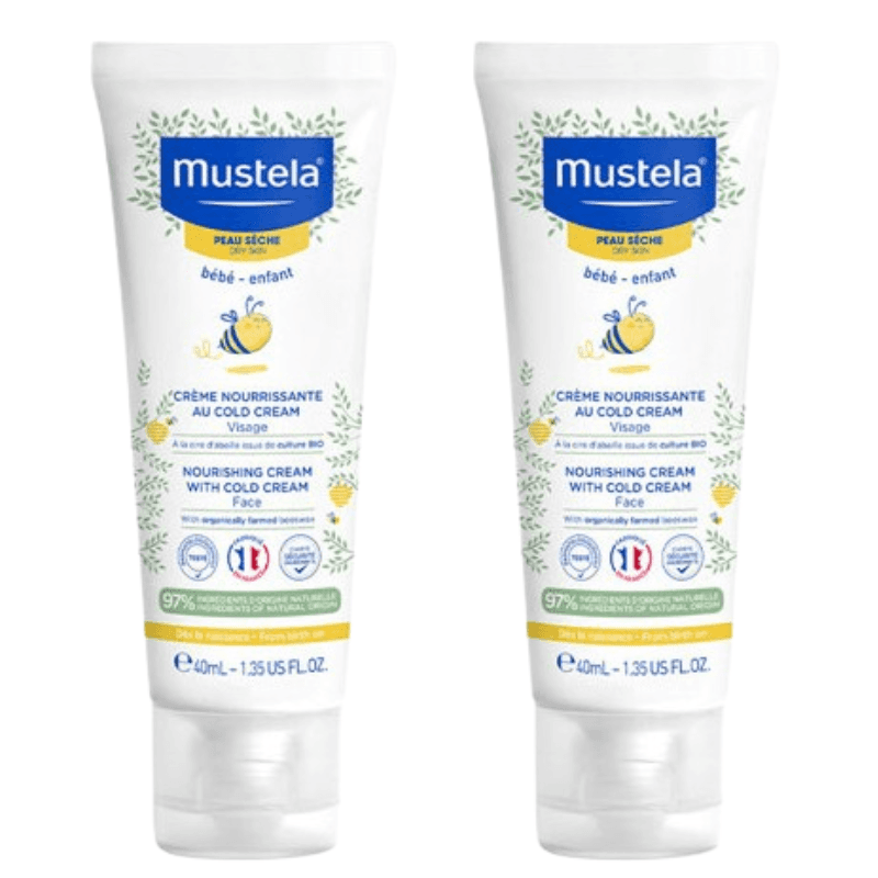 Mustela Duplo Crema Facial Nutritiva al Cold Cream 2x40ml